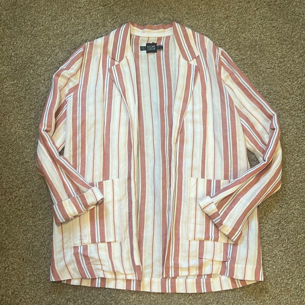 Volcom’s Stone Row Linen Blend Blazer‎ Size Small